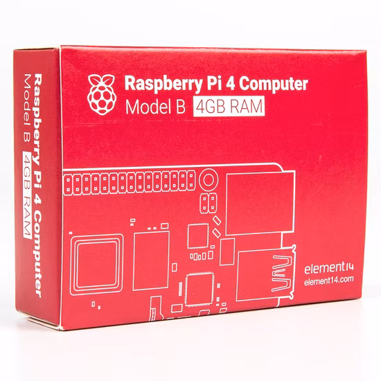 4GB E14 Version Raspberry Pi 4 Model 4b Bcm2711 Quad-Core Cortex-A72 1.5GHz with Dual Band WiFi Bluetooth