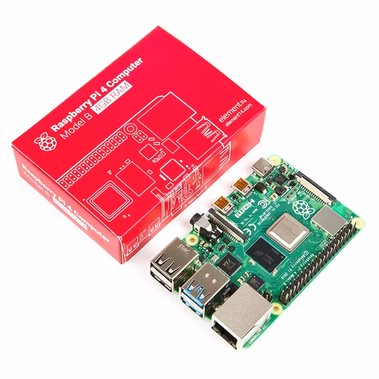 4GB E14 Version Raspberry Pi 4 Model 4b Bcm2711 Quad-Core Cortex-A72 1.5GHz with Dual Band WiFi Bluetooth