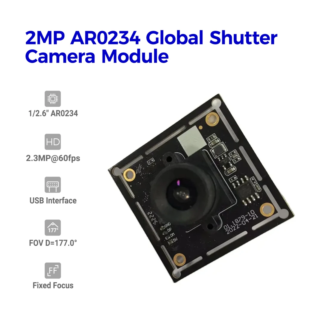 Factory Customized 1080P Full HD Color Global Shutter USB Camera Module for High Speed Motion Capture Camera