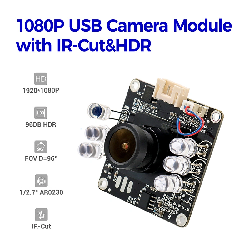 2MP Day &amp; Night Switchable Build-in IR LED Lights USB2.0 Camera Module Compatible with Android Linux Windows PC