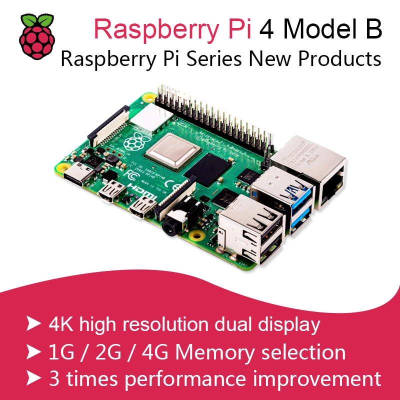 Original 1.5GHz Raspberry Pi 4 Model B with /2GB/4GB/8GB RAM Made in UK