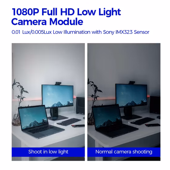 Full HD 1080P 30fps Ov2718 Low Light Wide Angle Fixed Focus USB Camera Module for Smart Home Oven Camera